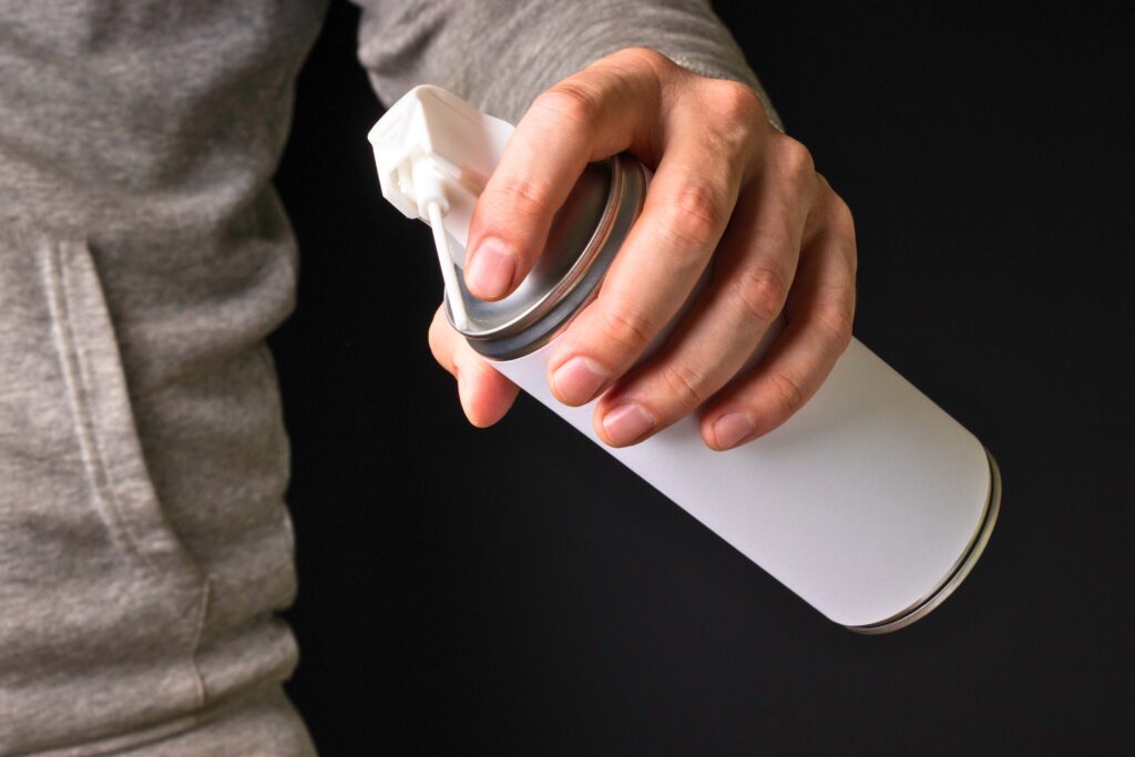 Compressed Air Can in cleaning circuit boards